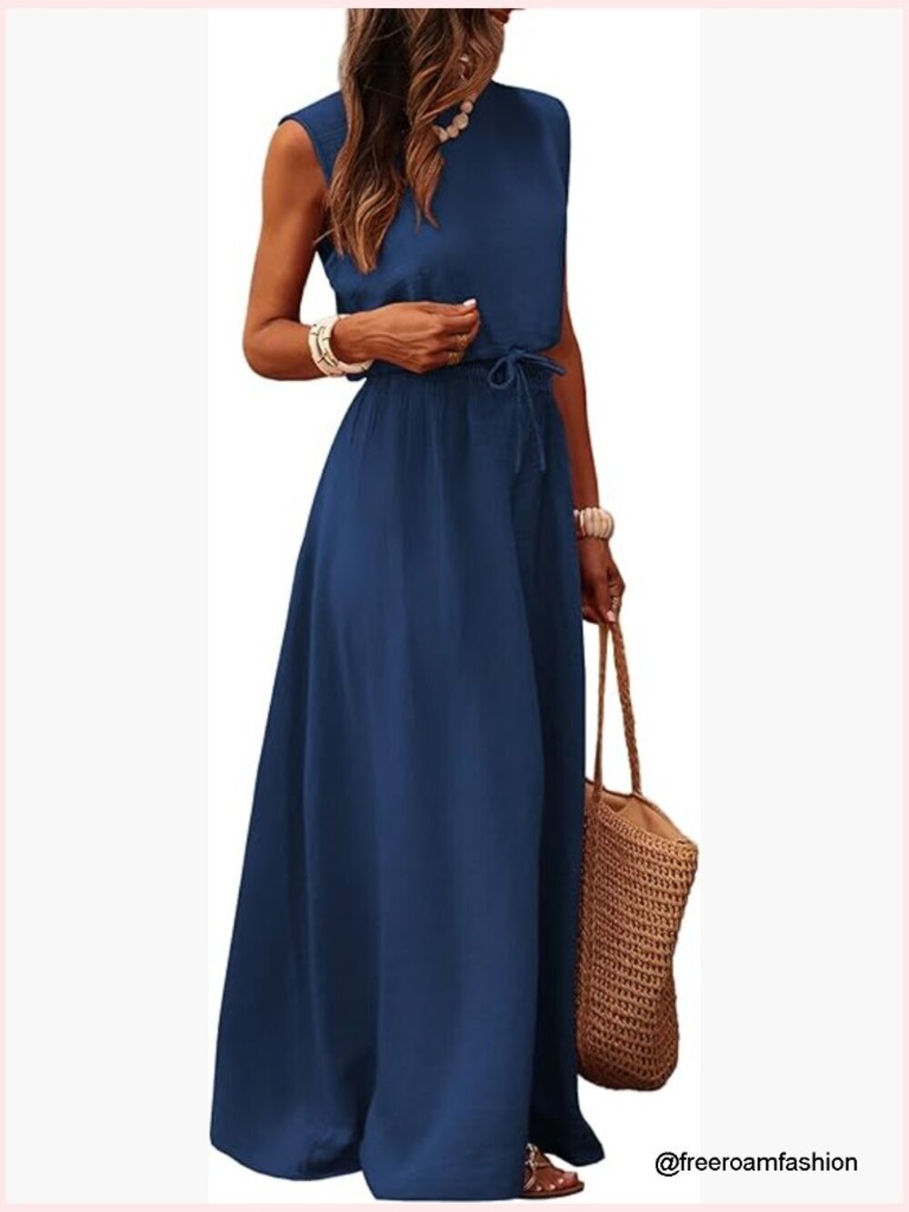 Cropped Tank Top & High Waisted Maxi Skirt Set